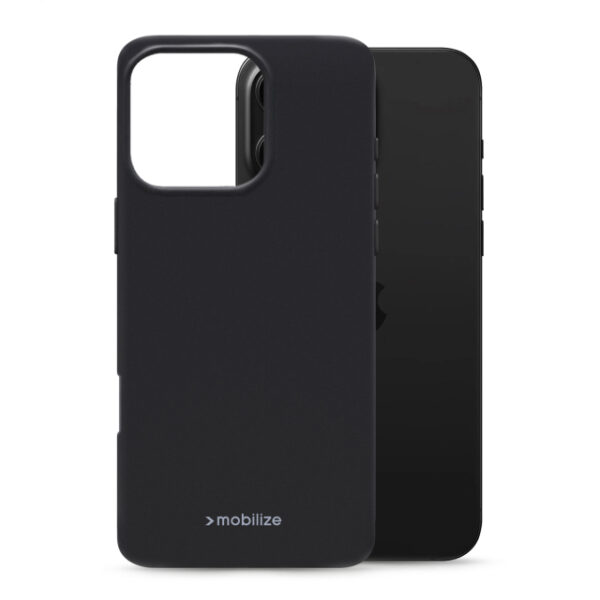 Mobilize Rubber Gelly Case Apple iPhone 16 Pro Max Matt Black